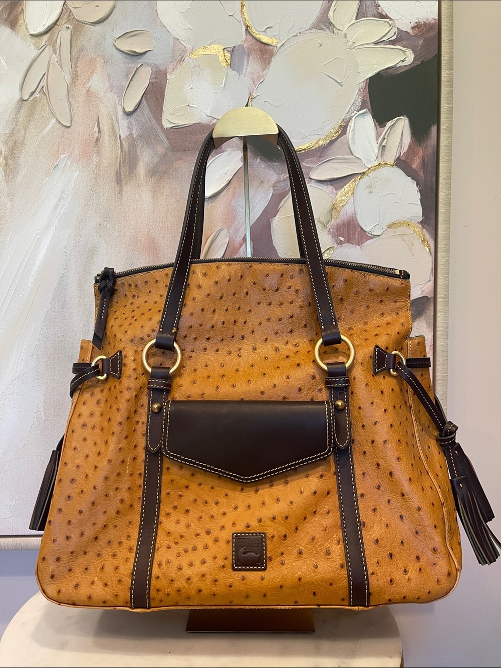 Dooney & Bourke Large Ostrich Satchel - Absolutely Gorgeous
